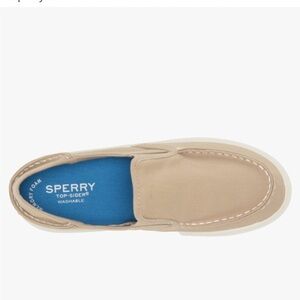 NEW! SPERRY Kids Unisex Salty Washable Moccasin in Khaki Sz 3